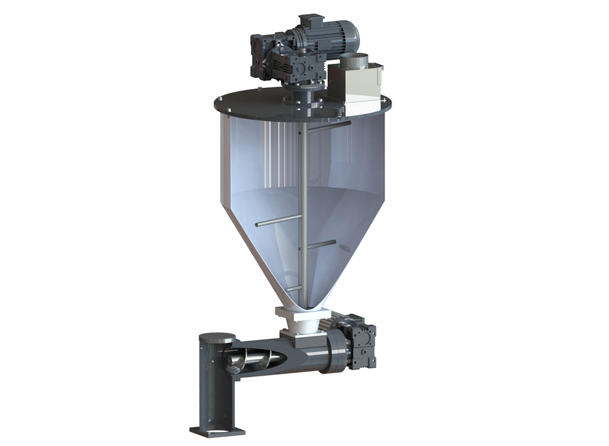 PLATEX optional dosing unit and PLC-controlled feeder assembly